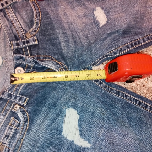 Silver distressed boot cut jeans - Picture 4 of 4